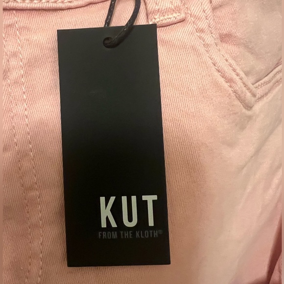 Kut from the Kloth Pink Amu Crop Straight Leg Jeans - Picture 9 of 13